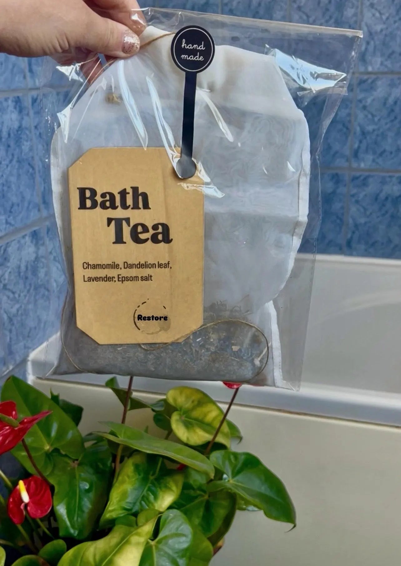 Handmade Herbal Bath Tea Bags: Natural Bath Soak Favors