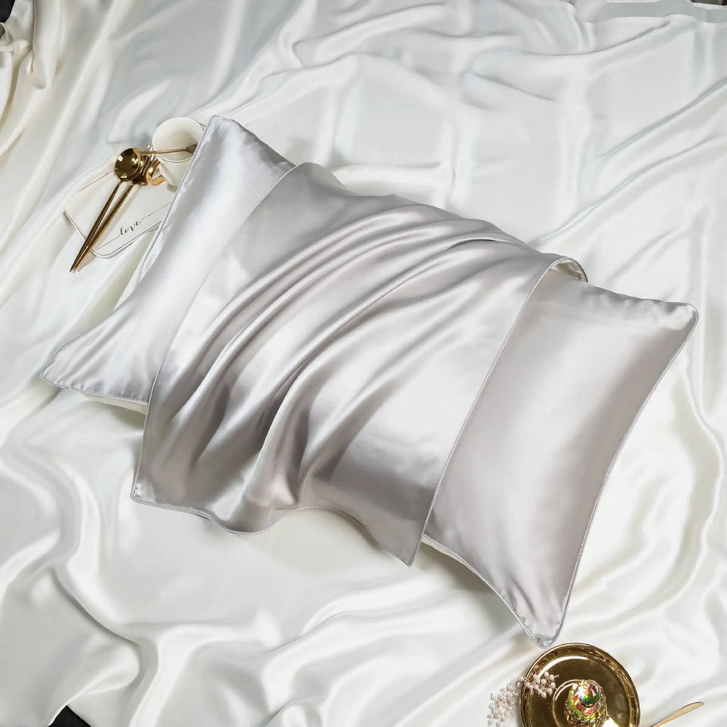 Natural 22 Momme 100% Mulberry Silk Pillowcase Natural Mulberry Pillow Case 48X74Cm