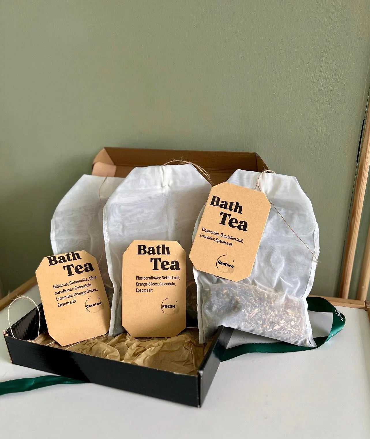 Handmade Herbal Bath Tea Bags: Natural Bath Soak Favors