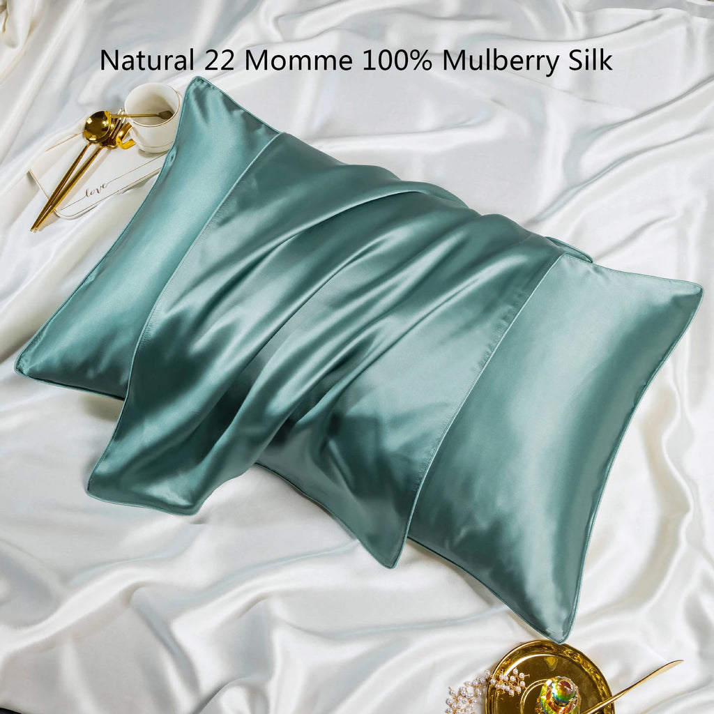Natural 22 Momme 100% Mulberry Silk Pillowcase Natural Mulberry Pillow Case 48X74Cm