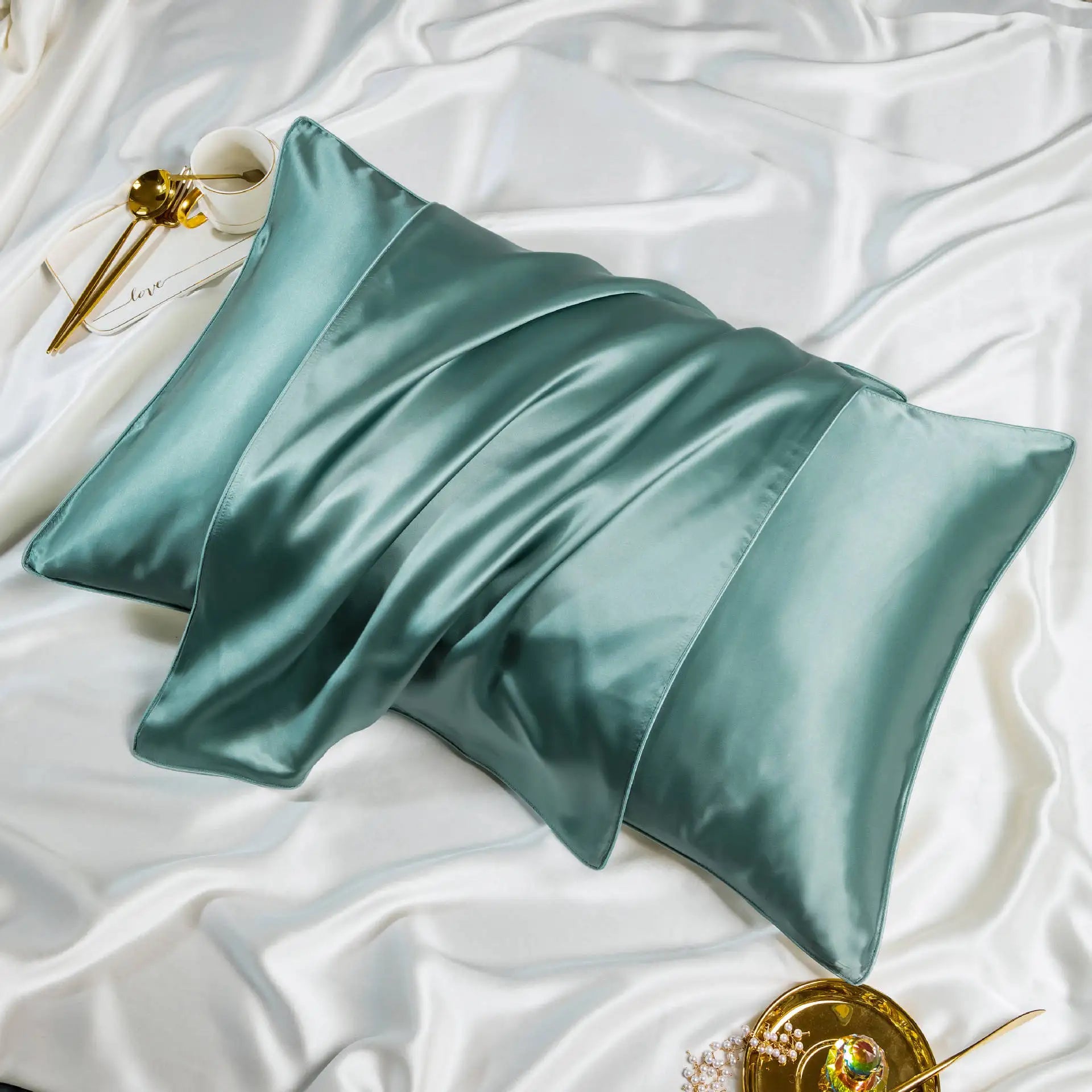 Natural 22 Momme 100% Mulberry Silk Pillowcase Natural Mulberry Pillow Case 48X74Cm